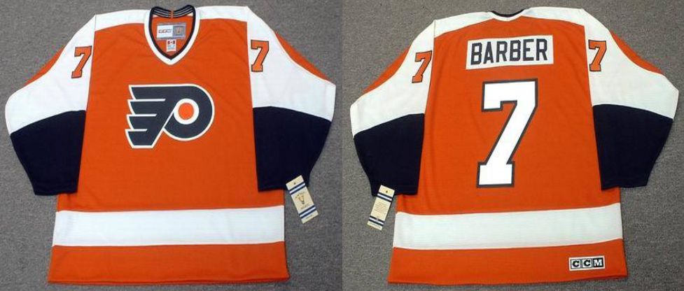 2019 Men Philadelphia Flyers 7 Barber Orange CCM NHL jerseys